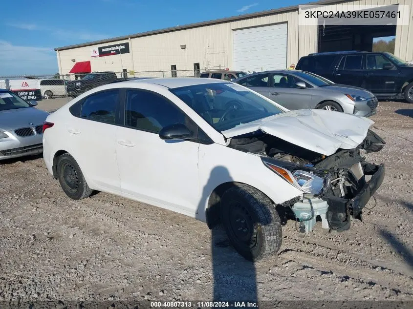 2019 Hyundai Accent Se VIN: 3KPC24A39KE057461 Lot: 40807313