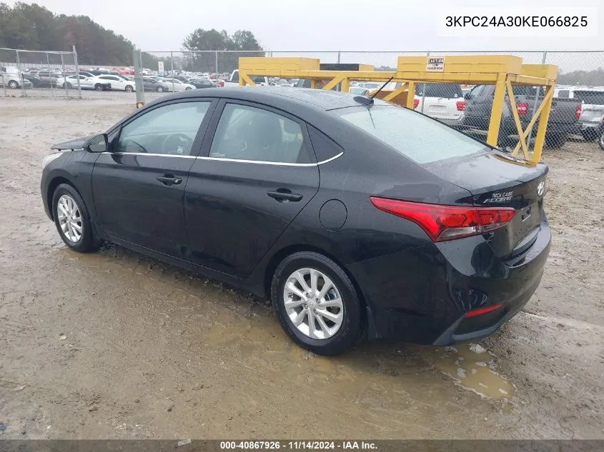 2019 Hyundai Accent Sel VIN: 3KPC24A30KE066825 Lot: 40867926