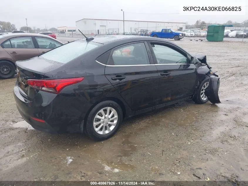 2019 Hyundai Accent Sel VIN: 3KPC24A30KE066825 Lot: 40867926