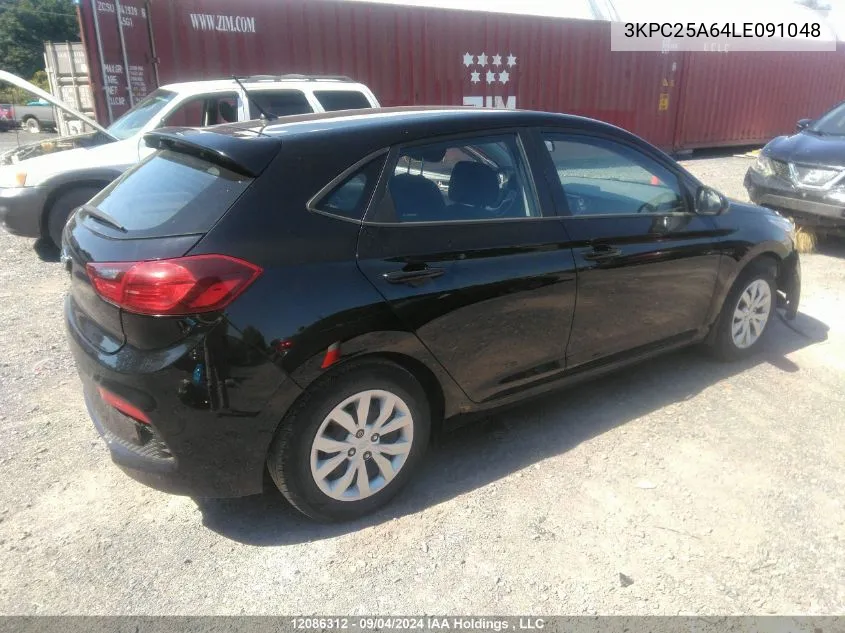 2020 Hyundai Accent Essential With Comfort Package Auto Ivt VIN: 3KPC25A64LE091048 Lot: 12086312