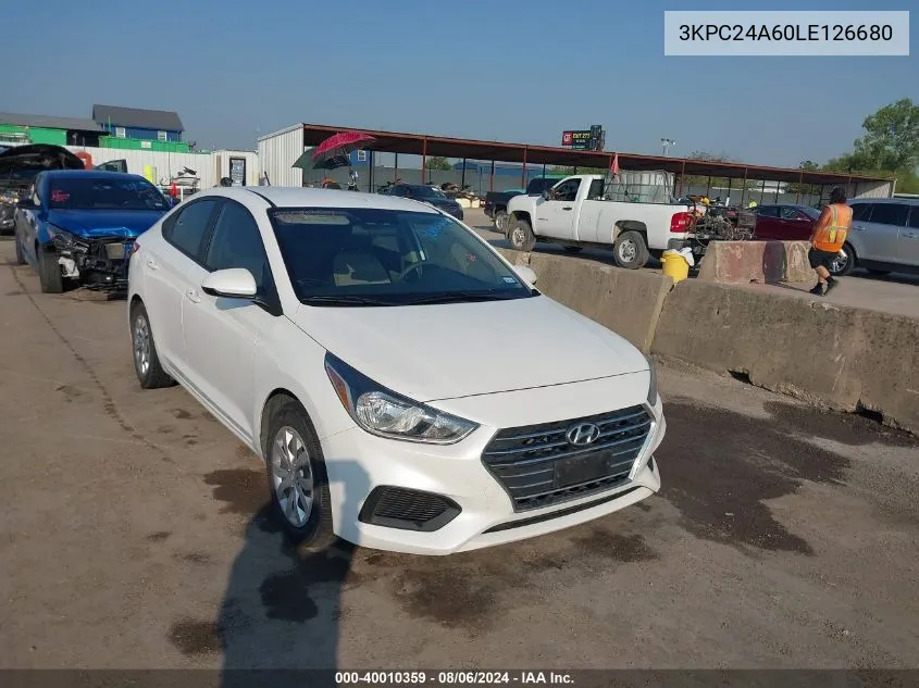 3KPC24A60LE126680 2020 Hyundai Accent Se