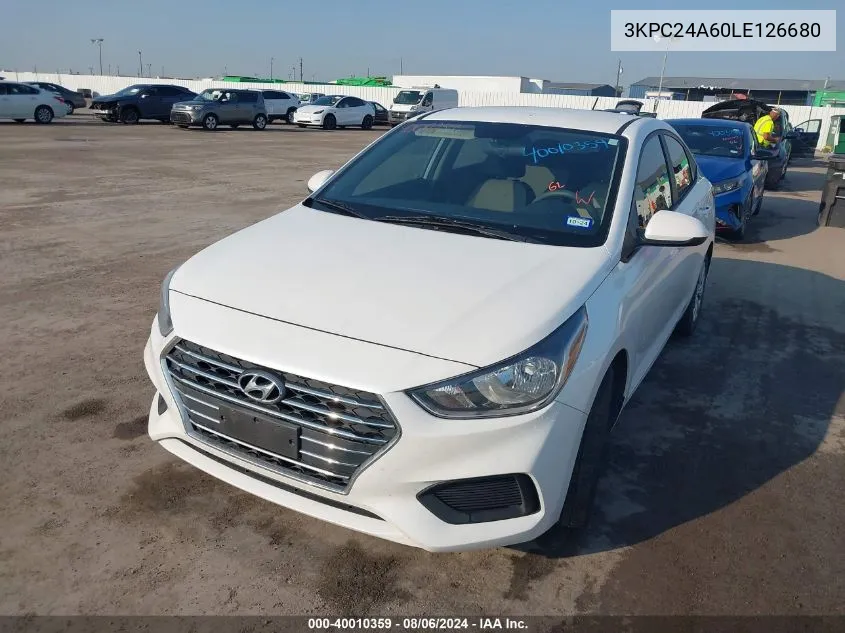 3KPC24A60LE126680 2020 Hyundai Accent Se