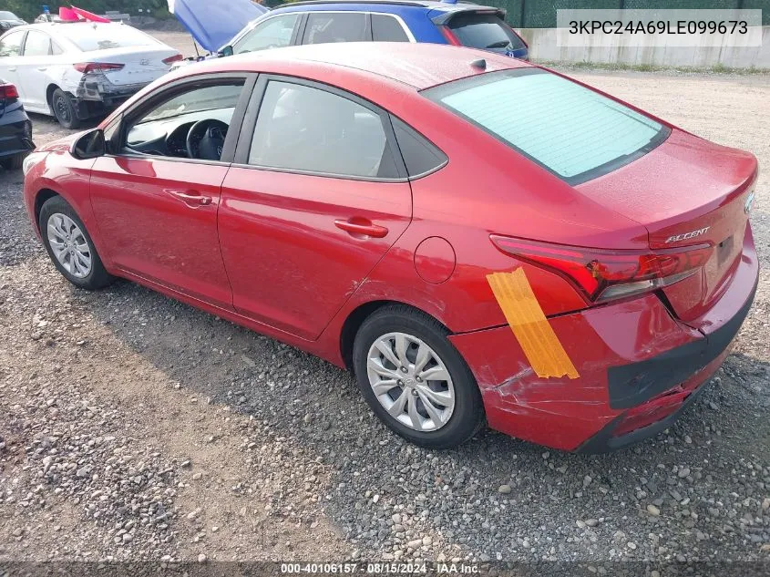 3KPC24A69LE099673 2020 Hyundai Accent Se