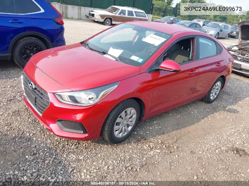 3KPC24A69LE099673 2020 Hyundai Accent Se