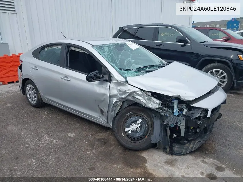 3KPC24A60LE120846 2020 Hyundai Accent Se