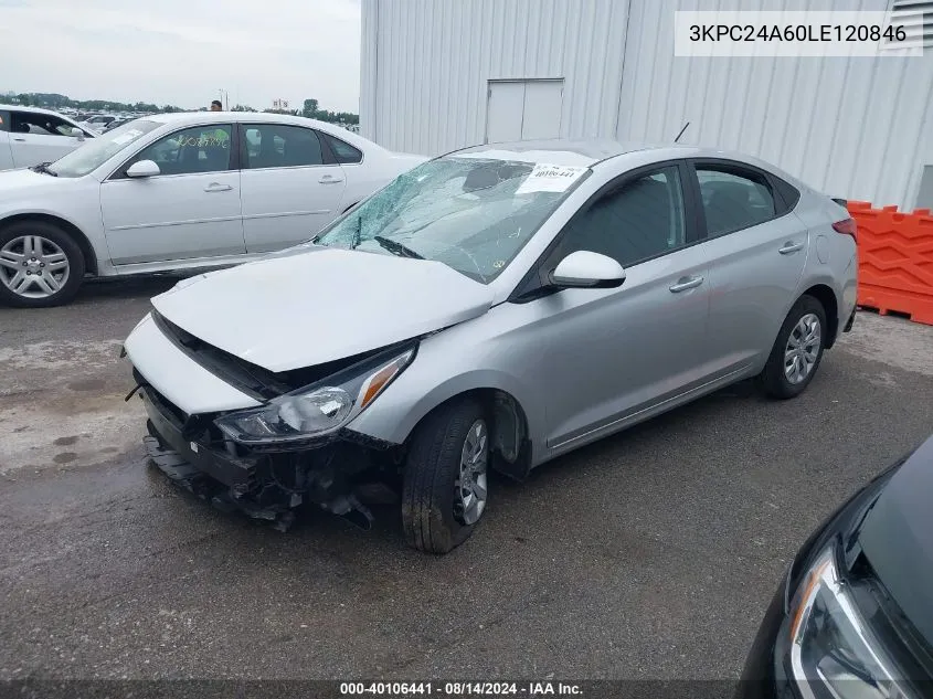 3KPC24A60LE120846 2020 Hyundai Accent Se