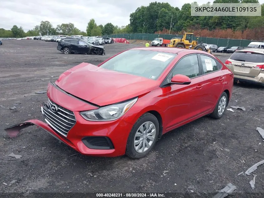 3KPC24A60LE109135 2020 Hyundai Accent Se