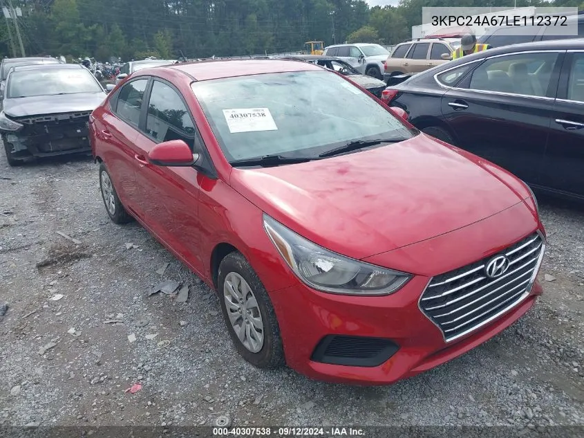 3KPC24A67LE112372 2020 Hyundai Accent Se