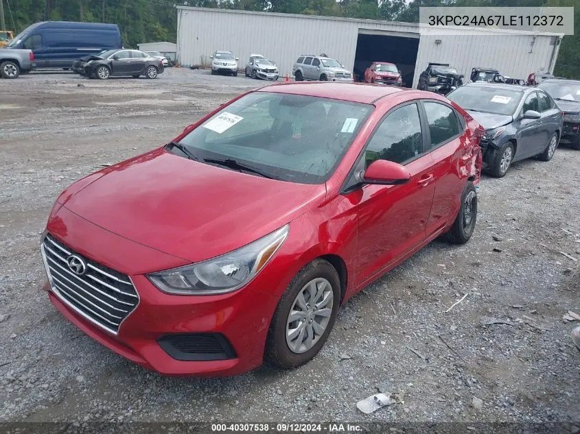 3KPC24A67LE112372 2020 Hyundai Accent Se