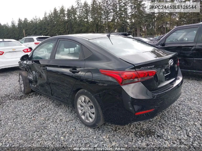 3KPC24A63LE126544 2020 Hyundai Accent Se