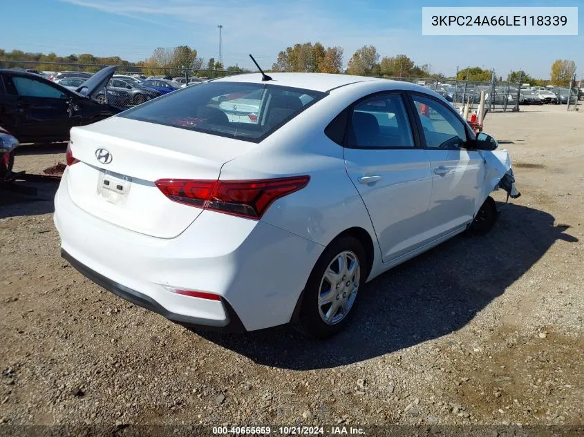 3KPC24A66LE118339 2020 Hyundai Accent Se