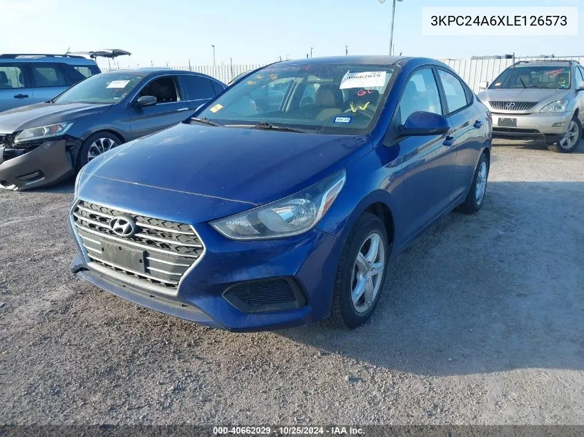 3KPC24A6XLE126573 2020 Hyundai Accent Se