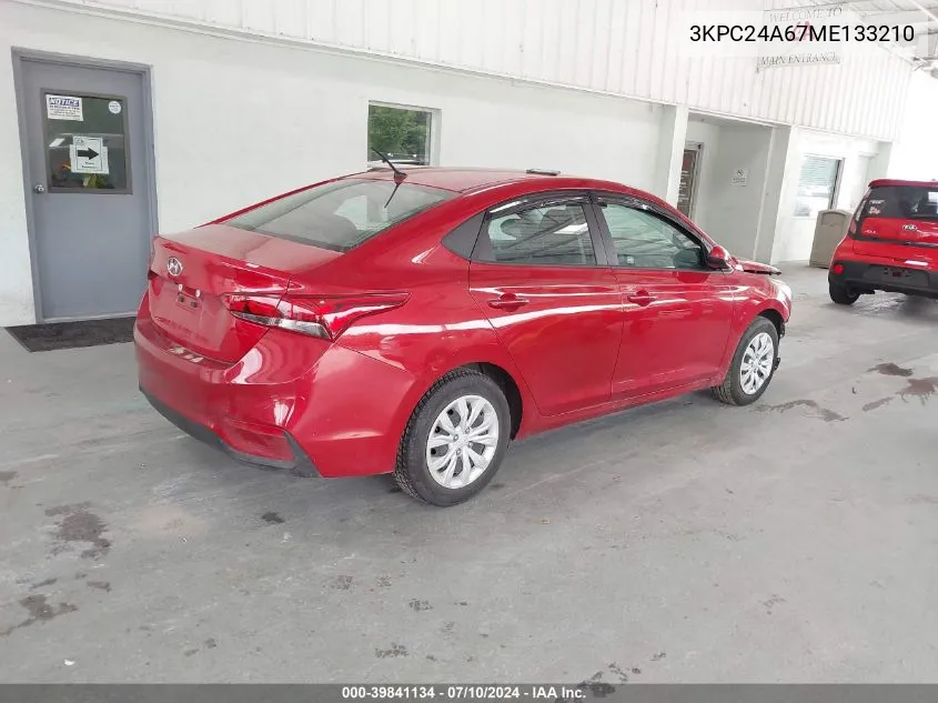 3KPC24A67ME133210 2021 Hyundai Accent Se