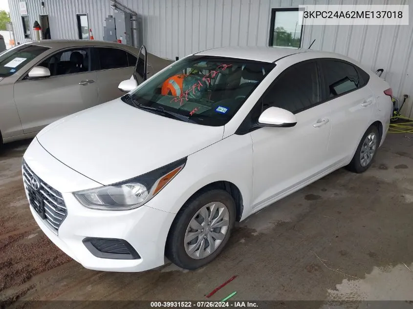 3KPC24A62ME137018 2021 Hyundai Accent Se