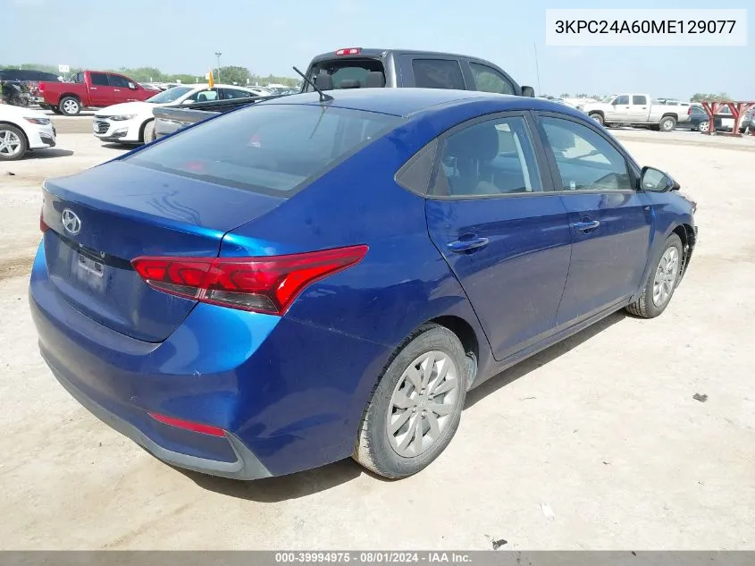 3KPC24A60ME129077 2021 Hyundai Accent Se