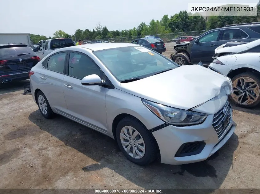 3KPC24A64ME131933 2021 Hyundai Accent Se