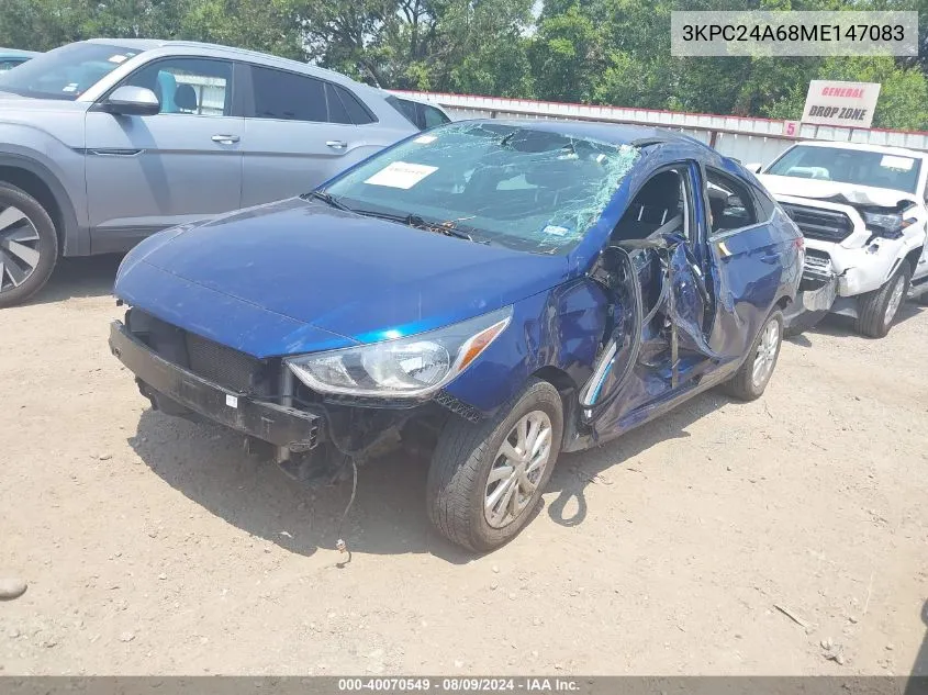 3KPC24A68ME147083 2021 Hyundai Accent Sel