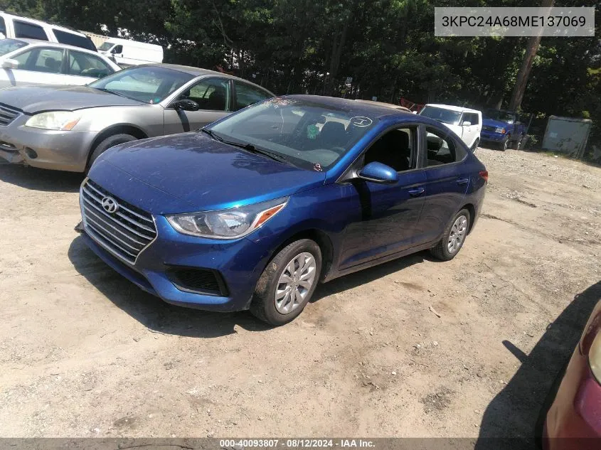 3KPC24A68ME137069 2021 Hyundai Accent Se