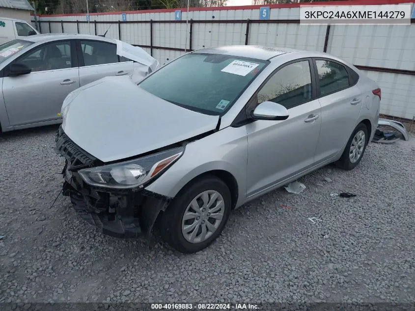 3KPC24A6XME144279 2021 Hyundai Accent Se