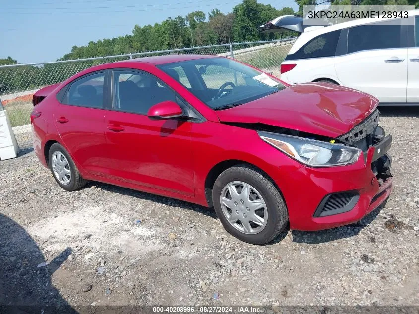 3KPC24A63ME128943 2021 Hyundai Accent Se