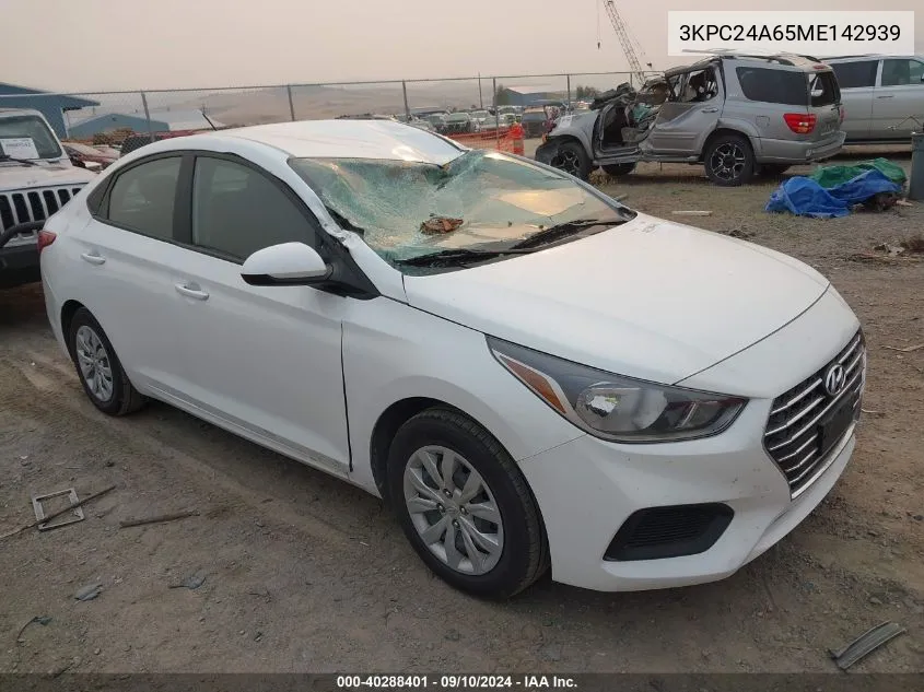 3KPC24A65ME142939 2021 Hyundai Accent Se/Sel