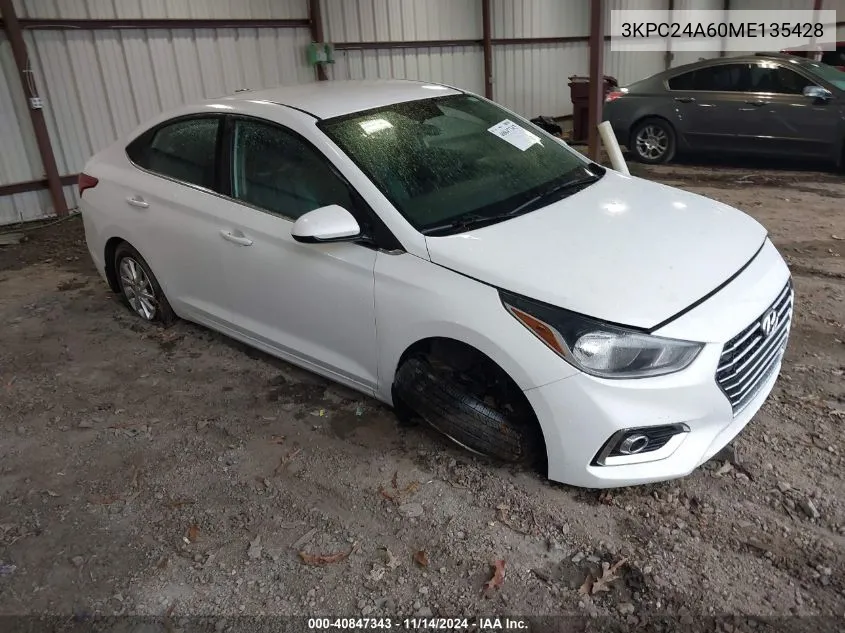 3KPC24A60ME135428 2021 Hyundai Accent Sel