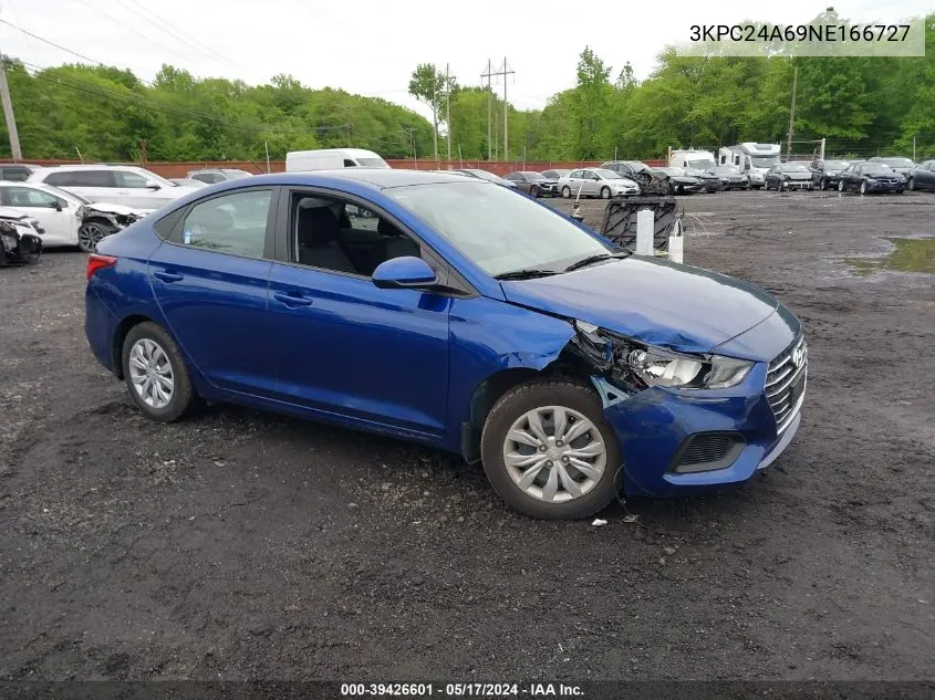 3KPC24A69NE166727 2022 Hyundai Accent Se