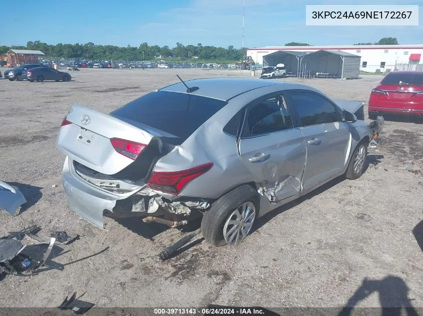 3KPC24A69NE172267 2022 Hyundai Accent Sel