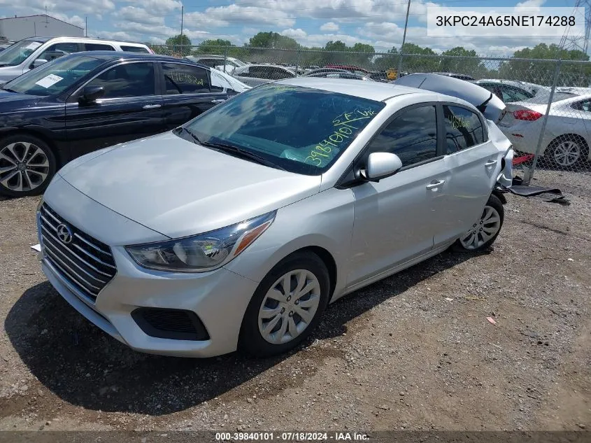 3KPC24A65NE174288 2022 Hyundai Accent Se