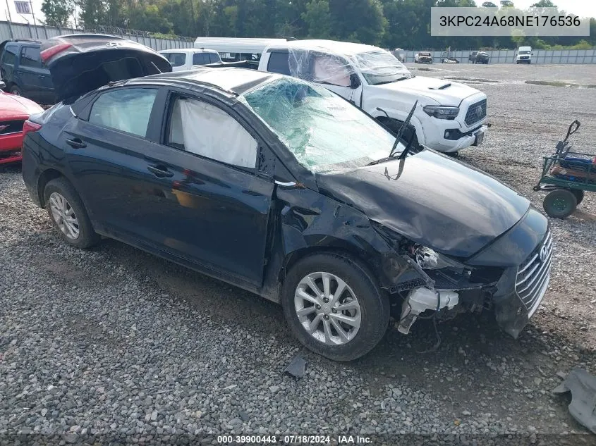 3KPC24A68NE176536 2022 Hyundai Accent Sel