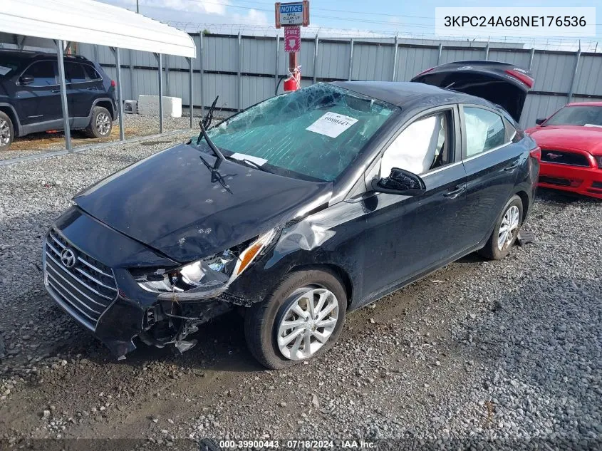 3KPC24A68NE176536 2022 Hyundai Accent Sel