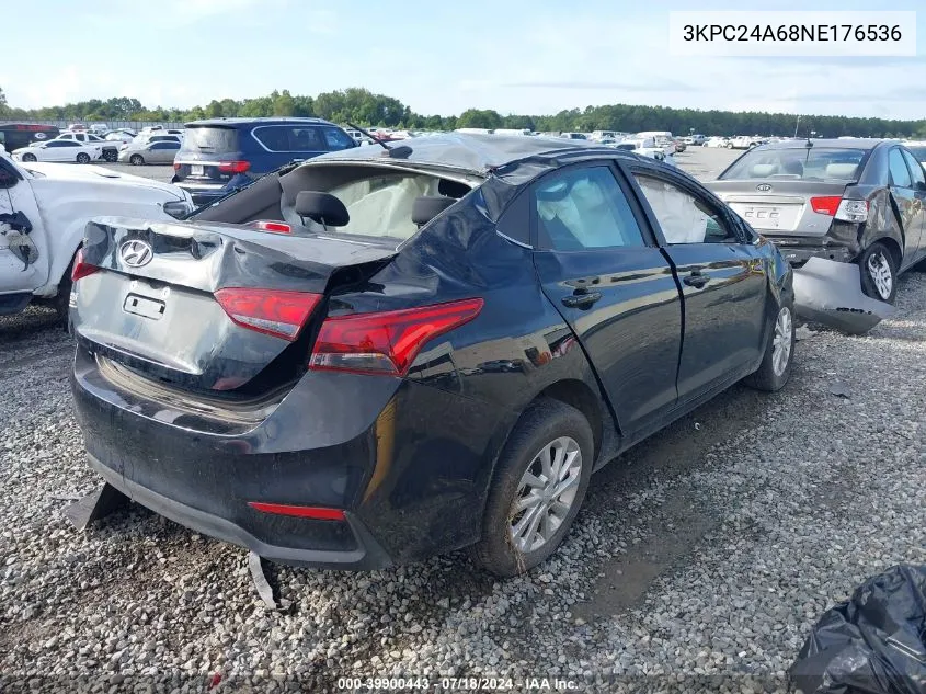 3KPC24A68NE176536 2022 Hyundai Accent Sel