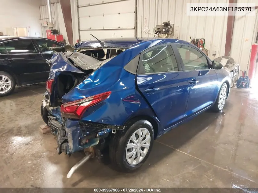 3KPC24A63NE185970 2022 Hyundai Accent Se