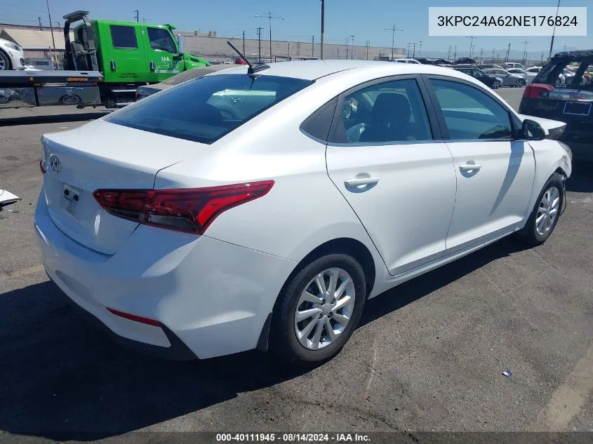 3KPC24A62NE176824 2022 Hyundai Accent Sel