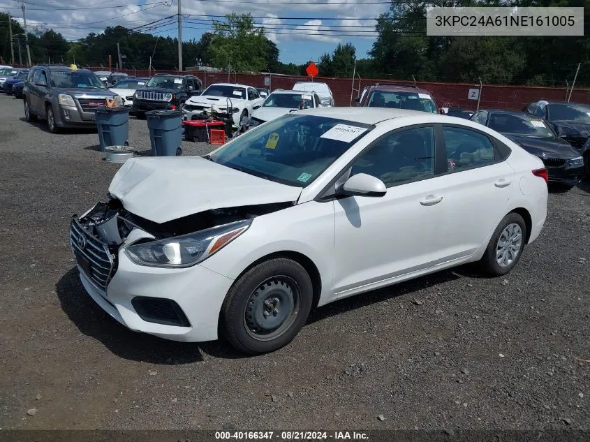 3KPC24A61NE161005 2022 Hyundai Accent Se