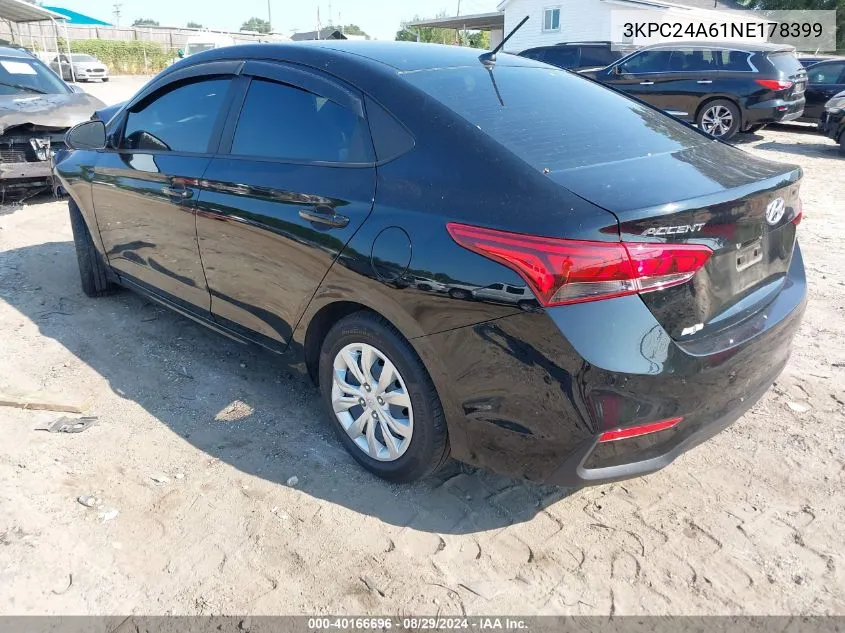 3KPC24A61NE178399 2022 Hyundai Accent Se