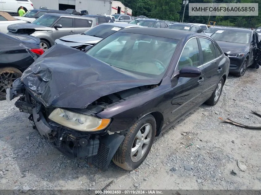 KMHFC46F36A065850 2006 Hyundai Azera Limited/Se