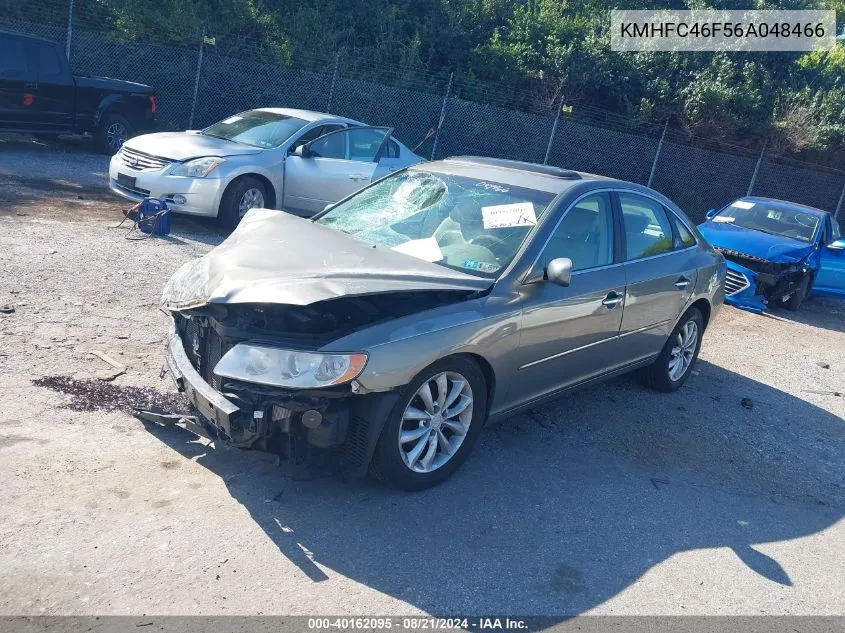 2006 Hyundai Azera Se/Limited VIN: KMHFC46F56A048466 Lot: 40162095