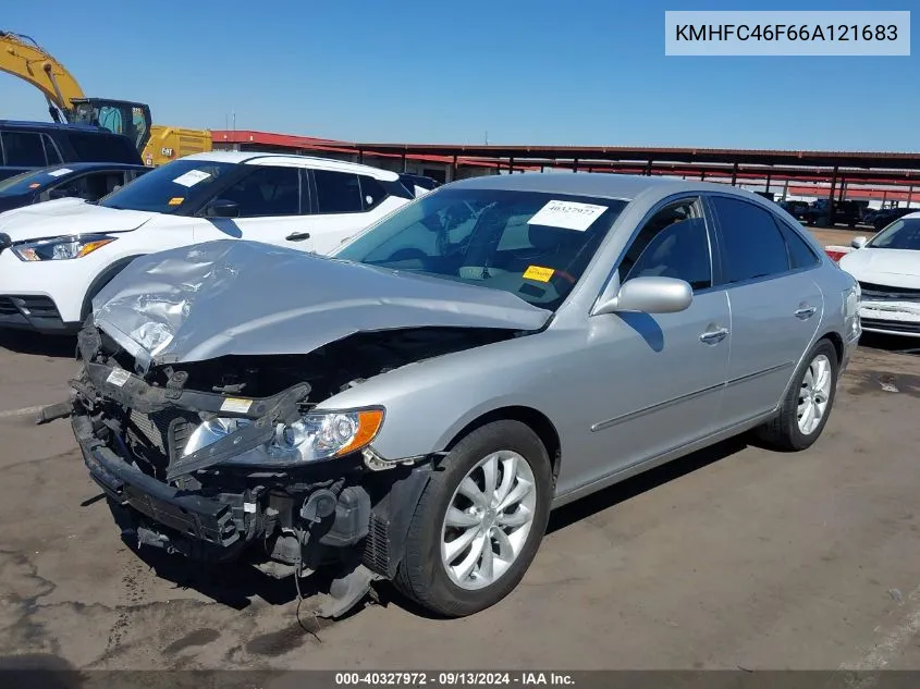 KMHFC46F66A121683 2006 Hyundai Azera Limited/Se