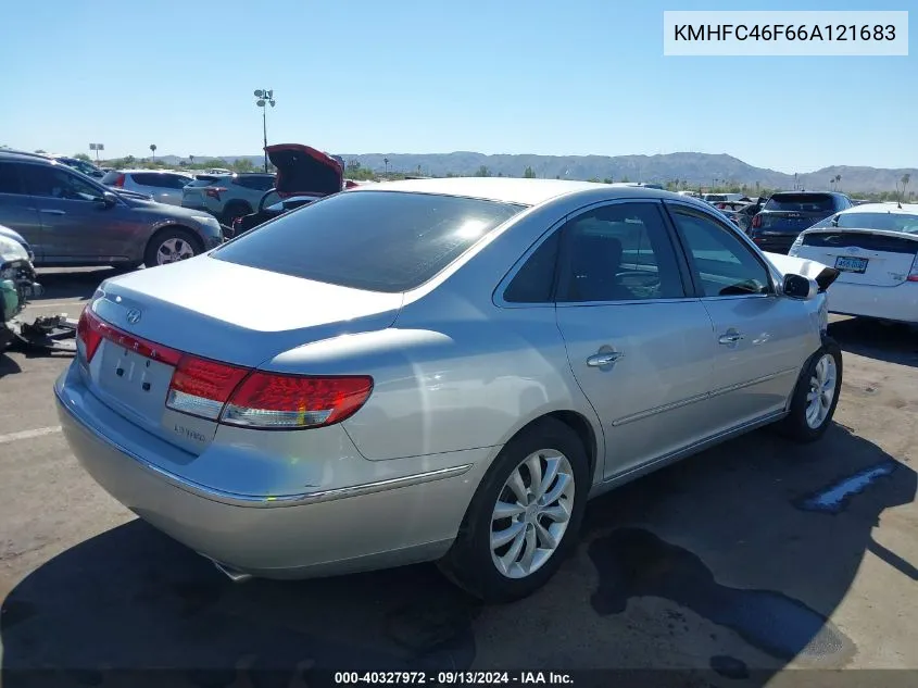 2006 Hyundai Azera Limited/Se VIN: KMHFC46F66A121683 Lot: 40327972