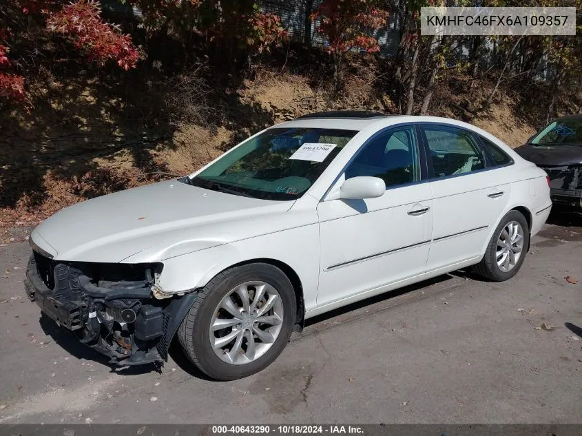 2006 Hyundai Azera Limited/Se VIN: KMHFC46FX6A109357 Lot: 40643290