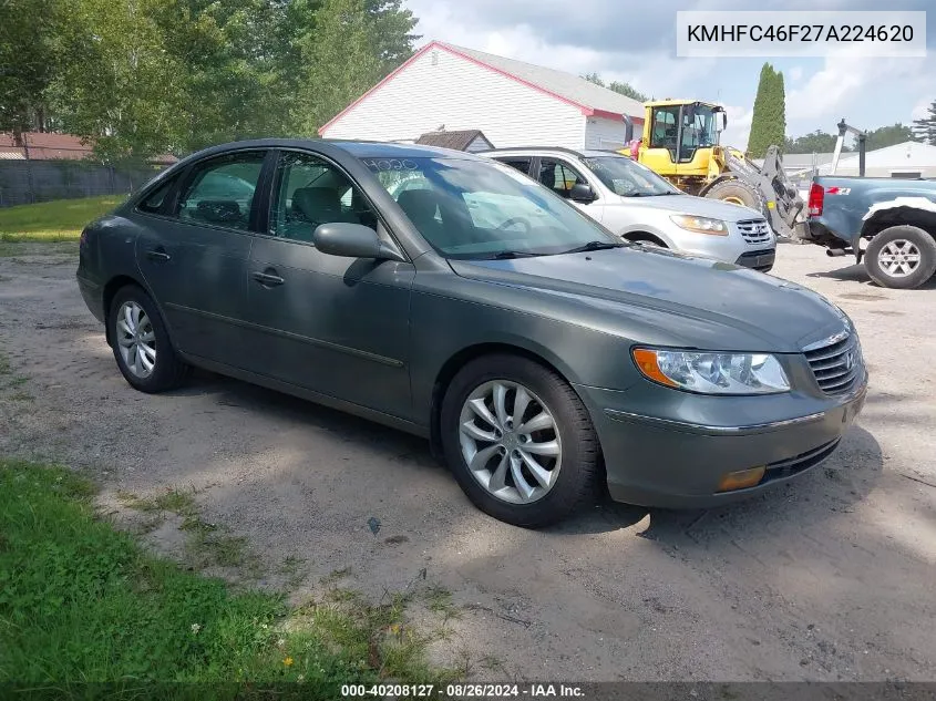 KMHFC46F27A224620 2007 Hyundai Azera Limited/Se