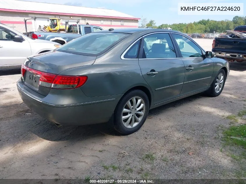 KMHFC46F27A224620 2007 Hyundai Azera Limited/Se