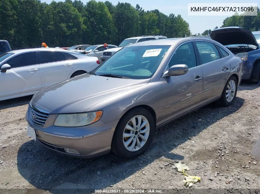 2007 Hyundai Azera Limited/Se VIN: KMHFC46FX7A215096 Lot: 40228531