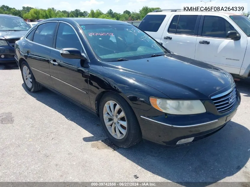 KMHFC46F08A264339 2008 Hyundai Azera Limited