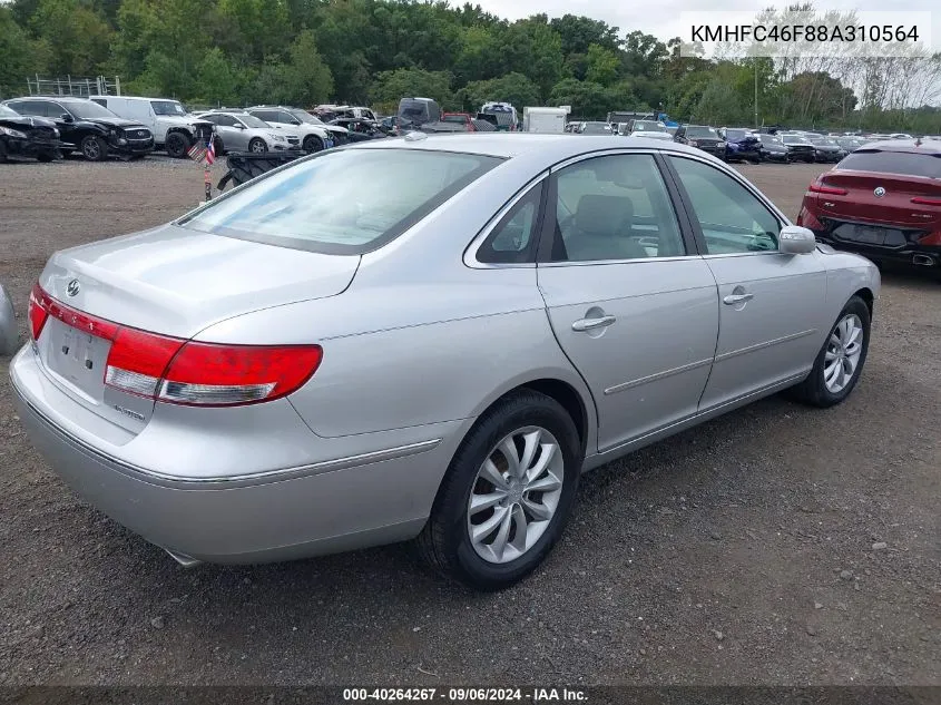 KMHFC46F88A310564 2008 Hyundai Azera Limited