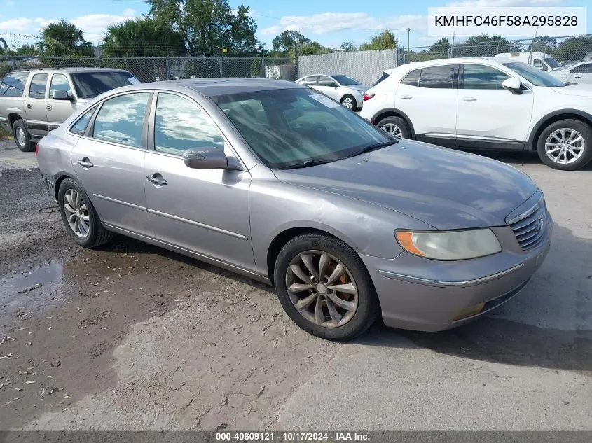 2008 Hyundai Azera Limited VIN: KMHFC46F58A295828 Lot: 40609121