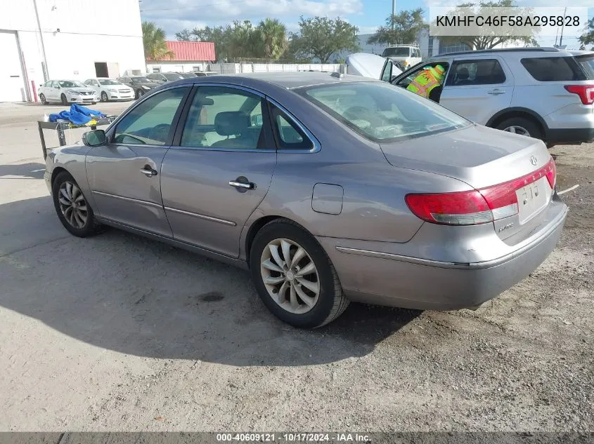 2008 Hyundai Azera Limited VIN: KMHFC46F58A295828 Lot: 40609121