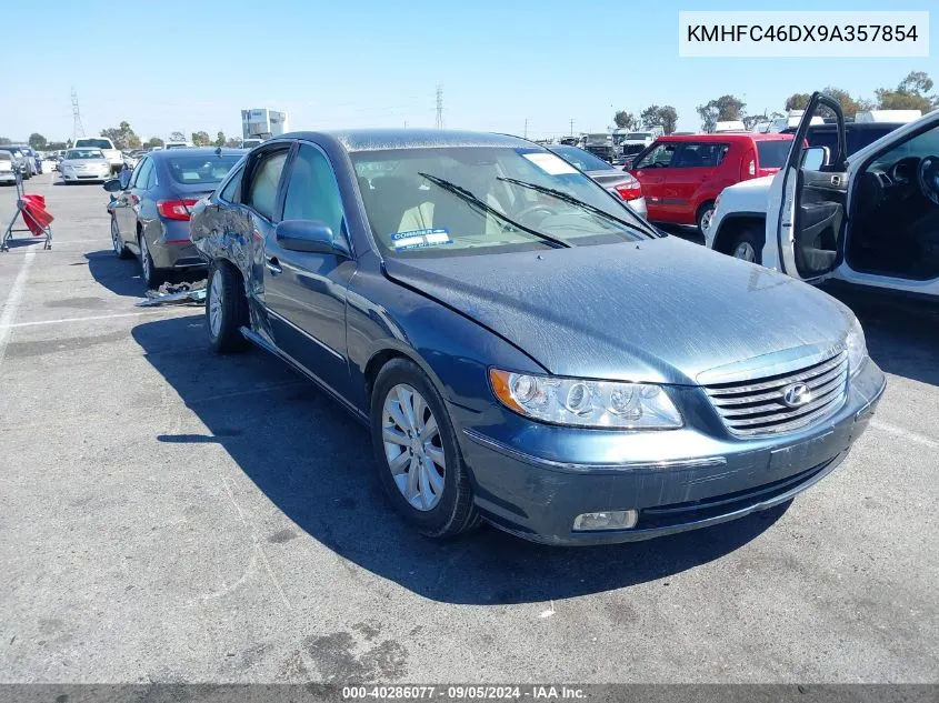 2009 Hyundai Azera Gls VIN: KMHFC46DX9A357854 Lot: 40286077