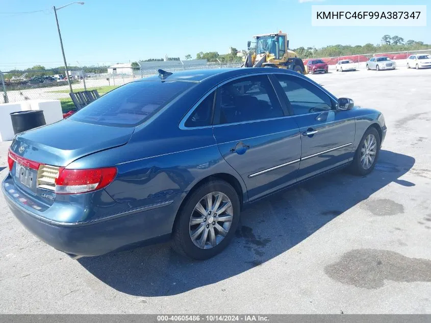 2009 Hyundai Azera Limited VIN: KMHFC46F99A387347 Lot: 40605486